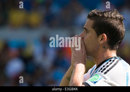 Belo Horizonte, Brasile. Il 21 giugno, 2014. Fernando Gago (ARG) Calcio/Calcetto : Coppa del Mondo FIFA Brasile 2014 Gruppo F match tra Argentina 1-0 l'Iran a Estadio Mineirao a Belo Horizonte, Brasile . © Maurizio Borsari/AFLO/Alamy Live News Foto Stock