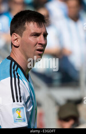 Lionel Messi (ARG), 21 giugno 2014 - Calcio : Coppa del Mondo FIFA Brasile 2014 Gruppo F match tra Argentina 1-0 l'Iran a Estadio Mineirao a Belo Horizonte, Brasile. (Foto di Maurizio Borsari/AFLO) Foto Stock