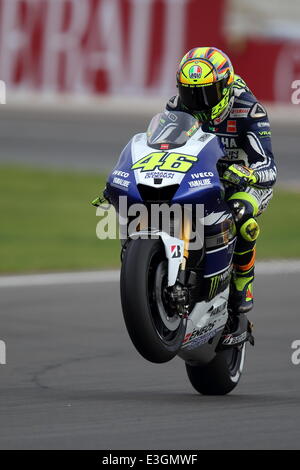 Moto2 GP Valencia - con Valentino Rossi dove: VALENCIA, Spagna Quando: 09 Nov 2013 Foto Stock