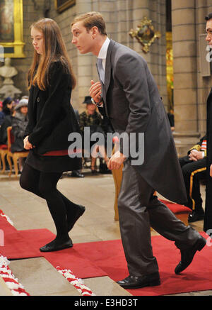 Monaco Giornata nazionale 2013 - Celebrazione della Santa Messa presso la cattedrale di Notre-dame Immaculee dotate: la Principessa Alexandra di Hannover,Pierre Casiraghi dove: Monaco, Monaco quando: 19 Nov 2013 Foto Stock