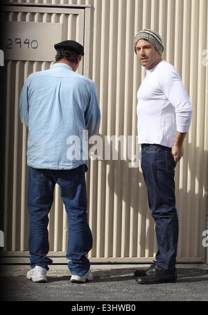 Ben Affleck va a Cyber F/X, un laser scanner 3D facility di Burbank. Affleck è arrivato nella sua annata Chevrolet Chevelle. Dotato di: Ben Affleck dove: di Burbank, California, Stati Uniti quando: 23 Nov 2013 Foto Stock