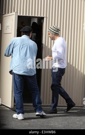 Ben Affleck va a Cyber F/X, un laser scanner 3D facility di Burbank. Affleck è arrivato nella sua annata Chevrolet Chevelle. Dotato di: Ben Affleck dove: di Burbank, California, Stati Uniti quando: 23 Nov 2013 Foto Stock