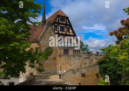 Coburg, Veste Coburg Castello, Alta Franconia, Franconia, Baviera, Germania, Europa. Foto Stock