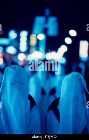 I riti della Settimana santa,incappucciati processione cattolica,taranto,Puglia,Italia Foto Stock