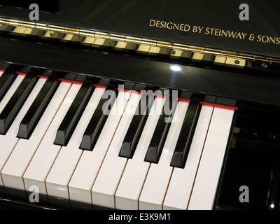 In pianoforte Steinway e figli Showroom, NYC, STATI UNITI D'AMERICA Foto Stock