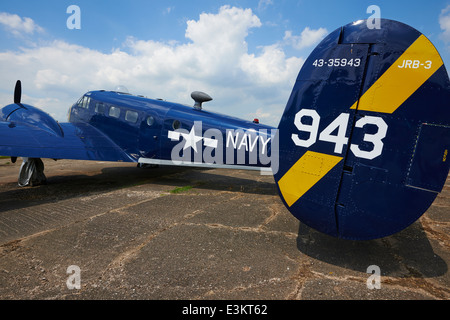 Il faggio Expeditor modello 18 realizzato nel 1952 Bruntingthorpe Airfield LEICESTERSHIRE REGNO UNITO Foto Stock