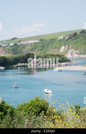 Il fiume Avon a Bantham South Devon England Regno Unito Foto Stock