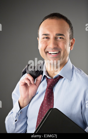 Ritratto di imprenditore sorridente Foto Stock