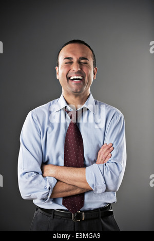 Imprenditore ridere Foto Stock