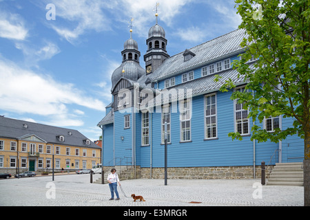 Chiesa di mercato "zum Heiligen geist", Clausthal-Zellerfeld, Montagne Harz, Bassa Sassonia, Germania Foto Stock