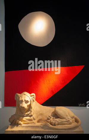 Il Royal Hospital Chelsea Chelsea Embankment London REGNO UNITO. Il 25 giugno, 2014. Capolavoro di arte e antiquariato, in associazione con RBC Wealth Management, aperto dal 26 giugno fino al 2 luglio, impostato in un vasto padiglione con il neo-facciata georgiana sui motivi del sud del Royal Hospital Chelsea. Arte e antiquariato per la vendita. Credito: Malcolm Park editoriale/Alamy Live News. Foto Stock