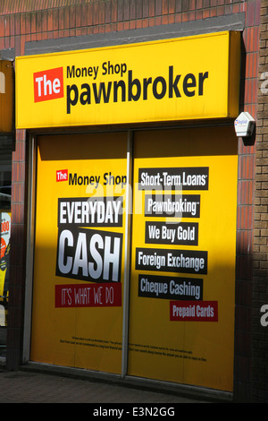 Il denaro Shop Pawnbroker Foto Stock