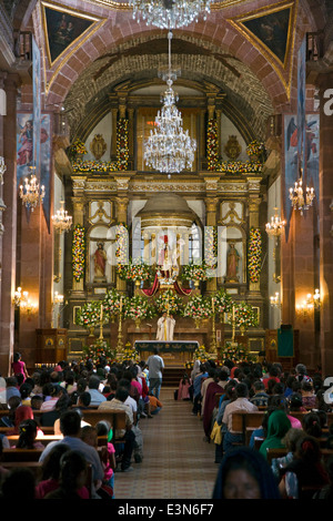 La PAROQUIA è il nome della principale cattedrale - San Miguel De Allende, Messico Foto Stock