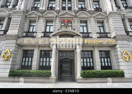 Bangkok Bank il Bund Shanghai in Cina Foto Stock