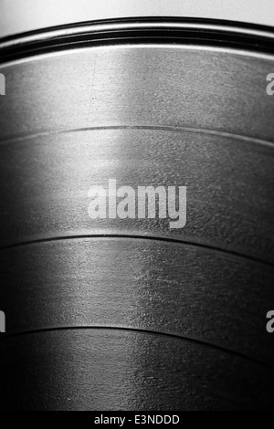 Vinile nero record close up Foto Stock