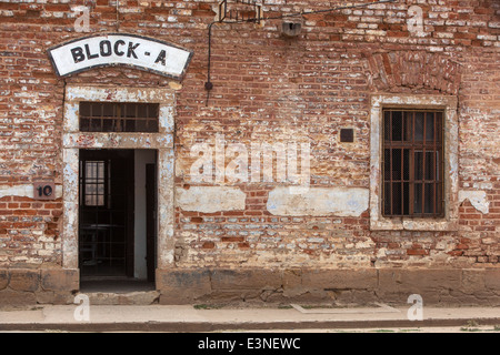 Theresienstadt campo di concentramento Terezin blocco A nel cortile, Repubblica Ceca Foto Stock