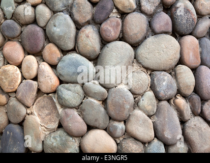 Le pareti di molte piccole pietre prima di condivisione. Foto Stock