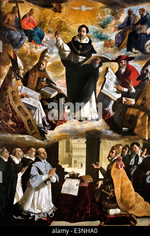 Apoteosi di San Tommaso d Aquino 1631 Zurbarán Francisco de 1598 -1664 Spagna - Spagnolo Foto Stock