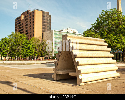 Wishbone House da Colin Greenly all'Everson Museum di Arte in Syracuse, New York Foto Stock