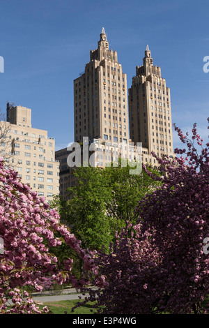 L'Eldorado Appartamento Edificio e Central Park, New York, Stati Uniti d'America Foto Stock