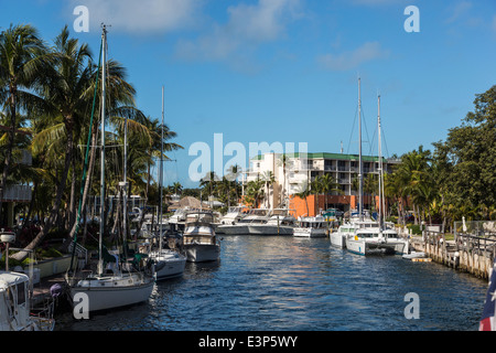 Porto di Key Largo, Florida, Stati Uniti d'America Foto Stock