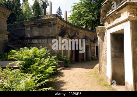 Cerchio del Libano - Highgate (Ovest) Cimitero - Camden - Londra Foto Stock