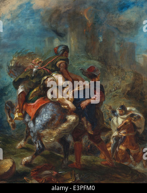 Eugène Delacroix - il rapimento di Rebecca - 1846 - MET Museum - New York Foto Stock