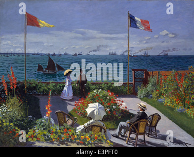 Claude Monet - Giardino a Sainte-Adresse - 1867 - MET Museum - New York Foto Stock