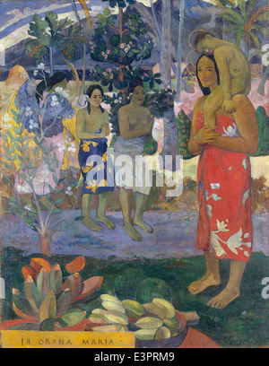 Paul Gauguin - Ia Orana Maria (Ave Maria) - 1891 Foto Stock