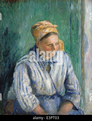 Camille Pissarro - lavandaia, Studio - 1880 Foto Stock