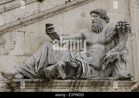 Antico romano allegoria del fiume Nilo. Campidoglio, Roma, Italia Foto Stock