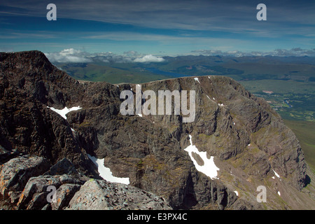 Il vertice del Ben Nevis, la Gran Bretagna è la montagna più alta, Lochaber Foto Stock