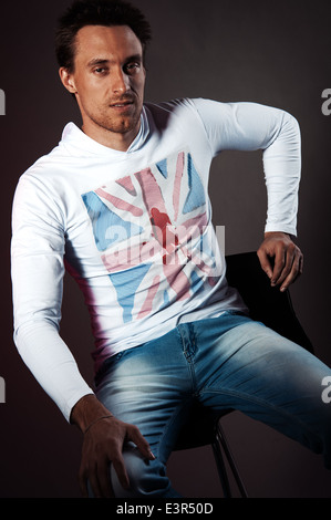 Sportivo da uomo inglese Foto Stock