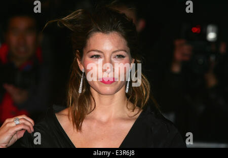 28 ottobre 2008 - Londra, Regno Unito - Jessica Biel assiste il gala screening di 'Facile virtù' di Odeon West End. (Credito Immagine: © Ferdaus Shamim/ZUMA filo/ZUMAPRESS.com) Foto Stock