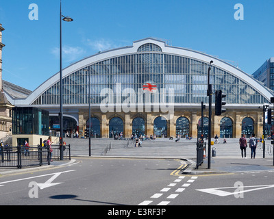 Stazione ferroviaria di Lime street in Liverpool Merseyside Regno Unito Foto Stock