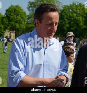 David Cameron a Witney Festival di cibo e bevande, REGNO UNITO Foto Stock