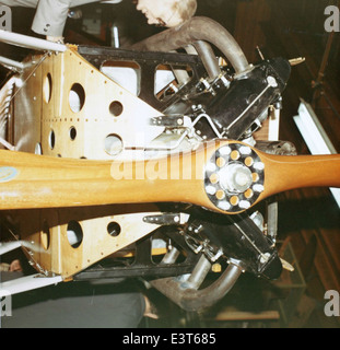 Lo SPAD VII era un caccia francese della prima guerra mondiale noto per il suo design robusto e le alte prestazioni in combattimento aereo. Fu ampiamente utilizzato dalle forze francesi e alleate durante la guerra. Foto Stock