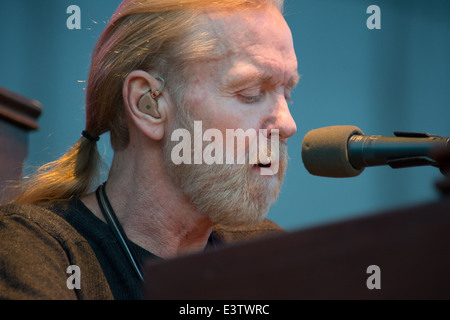 LINCOLN, CA - 29 Giugno: Gregg Allman esegue al Thunder Valley Casino Resort a Lincoln, la California il 29 giugno, 2014 Foto Stock