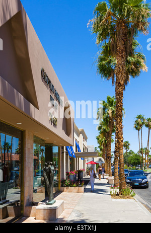 El Paseo, la strada principale dello shopping in Palm Desert, Riverside County, California, Stati Uniti d'America Foto Stock