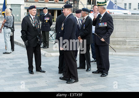 Salisbury, Regno Unito. Il 29 giugno, 2014. Forze armate giorno in Salisbury. Forze armate giorno 2014 eventi saranno organizzati in tutto il paese. Credito: Paul Chambers/Alamy Live News Foto Stock