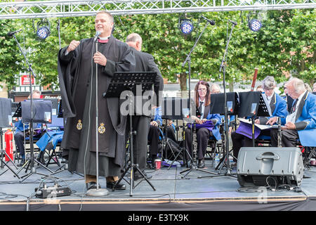 Salisbury, Regno Unito. Il 29 giugno, 2014. Forze armate giorno in Salisbury. Forze armate giorno 2014 eventi saranno organizzati in tutto il paese. Credito: Paul Chambers/Alamy Live News Foto Stock