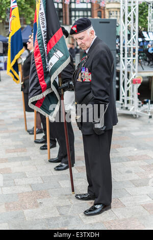 Salisbury, Regno Unito. Il 29 giugno, 2014. Forze armate giorno in Salisbury. Forze armate giorno 2014 eventi saranno organizzati in tutto il paese. Credito: Paul Chambers/Alamy Live News Foto Stock