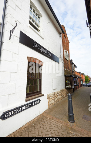 Corsia Chickabiddy sito di il mercato del pollame Southam Warwickshire, Regno Unito Foto Stock