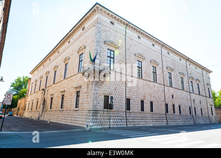 Palazzo dei Diamanti (Diamond Palace) a Ferrara Italia Foto Stock