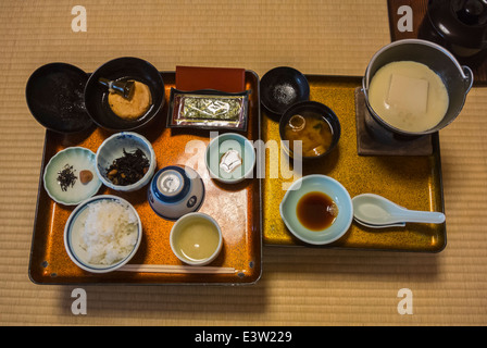 Shojin ryori al Ryokan Koyasan Giappone Foto Stock