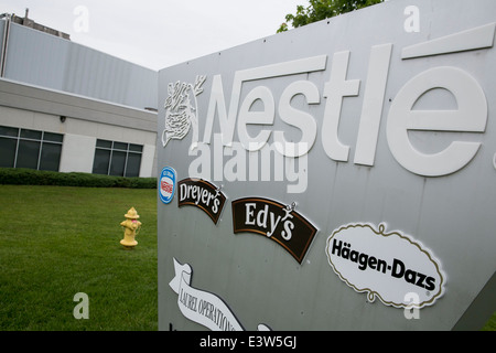 Il Centro operativo Laurel di Nestle Nord America. Lo stabilimento produce i prodotti Dreyer's, Edy's, Haagen-Daz e Nestle Ice Cream. Foto Stock