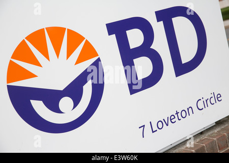 Un impianto del medical technology company Becton, Dickinson e Company (BD) in scintille, Maryland. Foto Stock