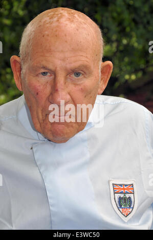 Stirling Moss. Il leggendario Formula 1 Grand Prix racing driver Foto Stock