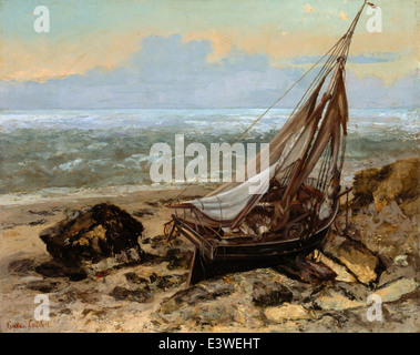 Gustave Courbet - La barca da pesca - 1865 - MET Museum - New York Foto Stock