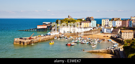 Porto di Tenby. Foto Stock